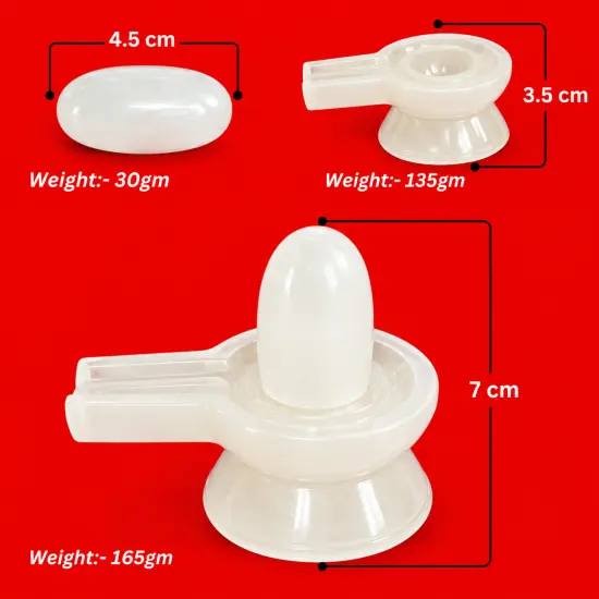 Sphatik Shivling ( 2 piece )